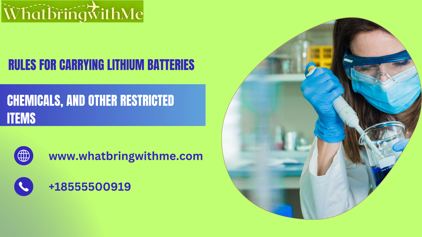 Read more about the article Rules for Carrying Lithium Batteries, Chemicals, and Other Restricted Items